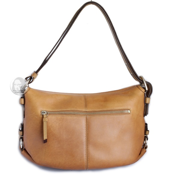 Coach Shoulder Bag Legacy Leather Flap Style F15170 Tan Convertible Cross Body - Picture 7 of 14